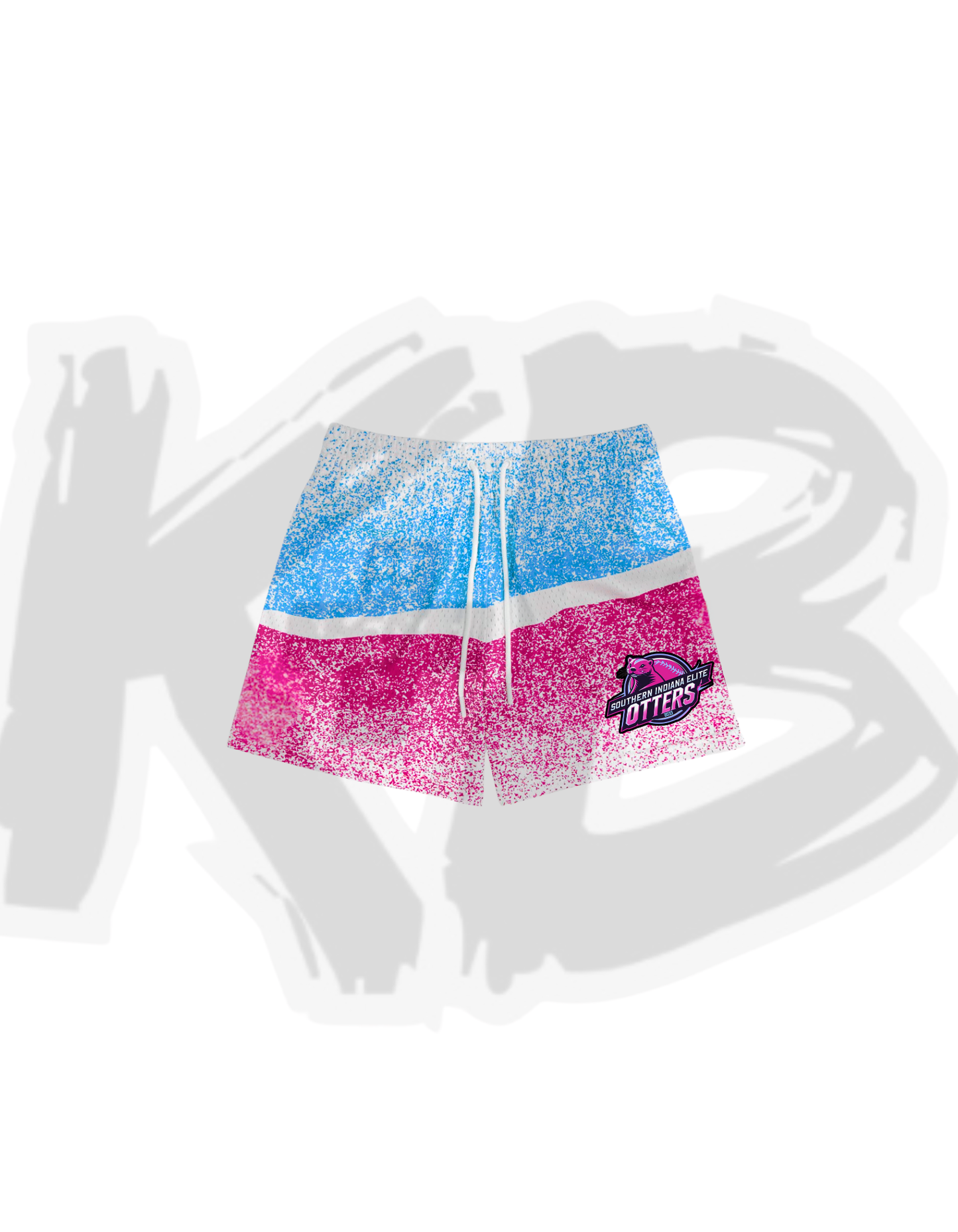 Otters Short splatter blue/pink