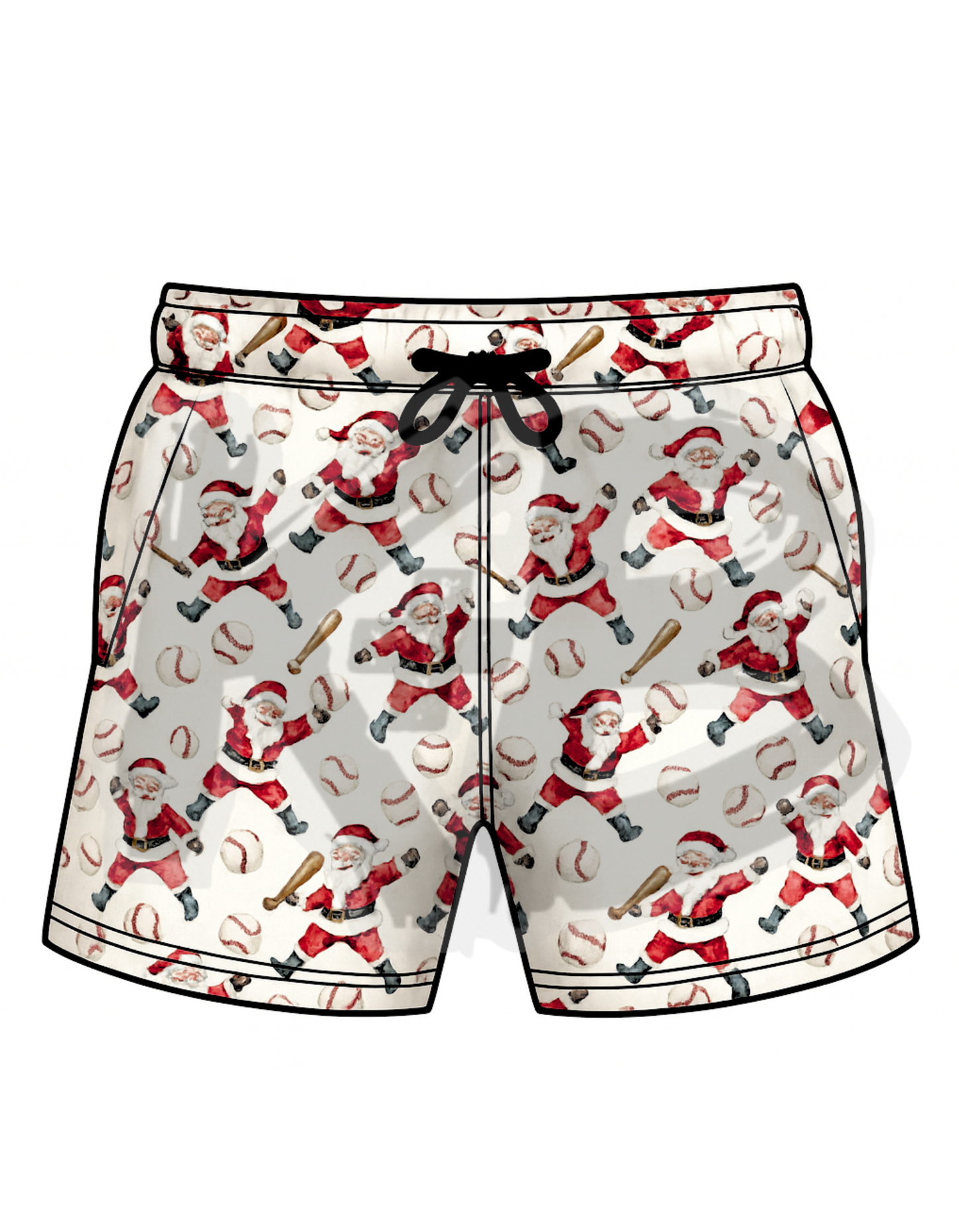 Christmas Santa with bat