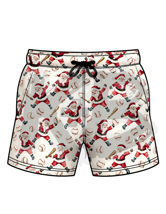 Christmas Santa with bat