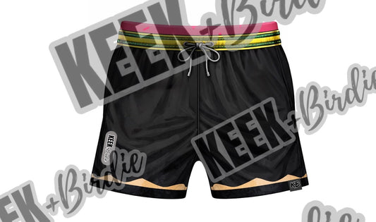KB black /green Pencil Shorts