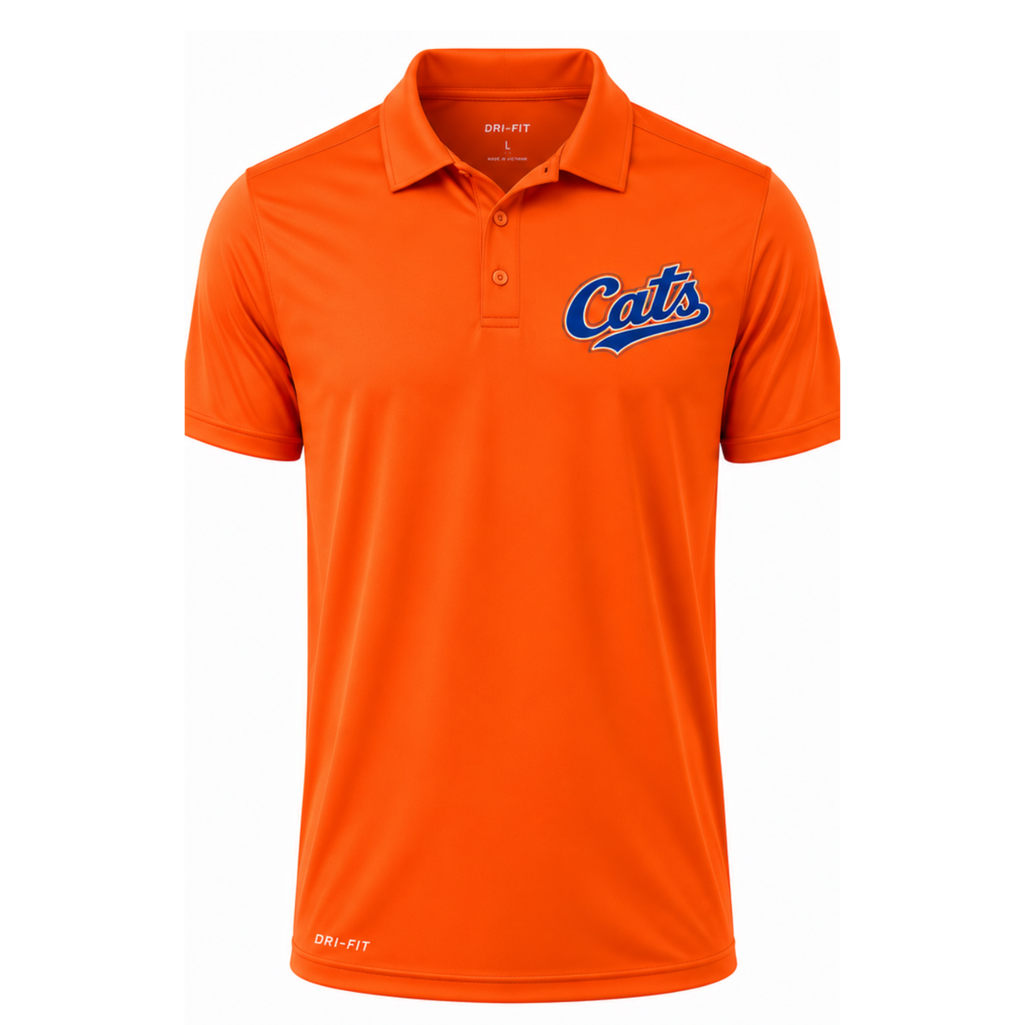 Cats Collared Shirt Orange