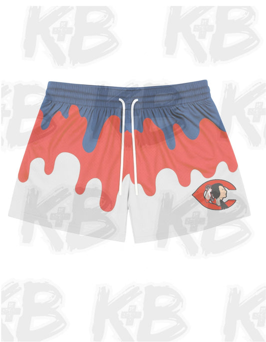 Cheraw Navy/Red Slime Shorts