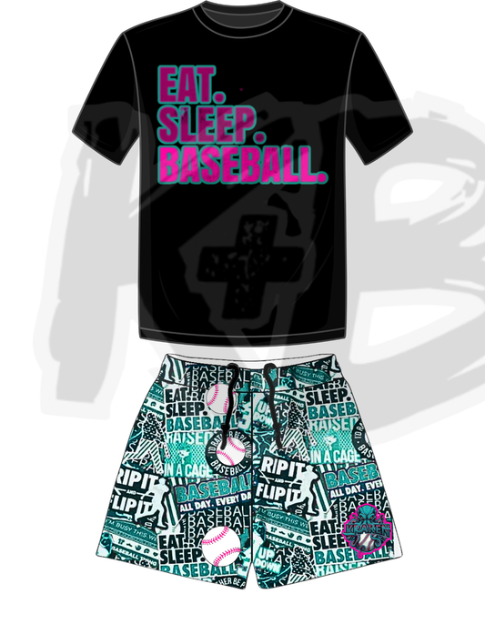 OKK set eat sleep baseball
