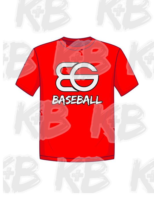 BG baseball red