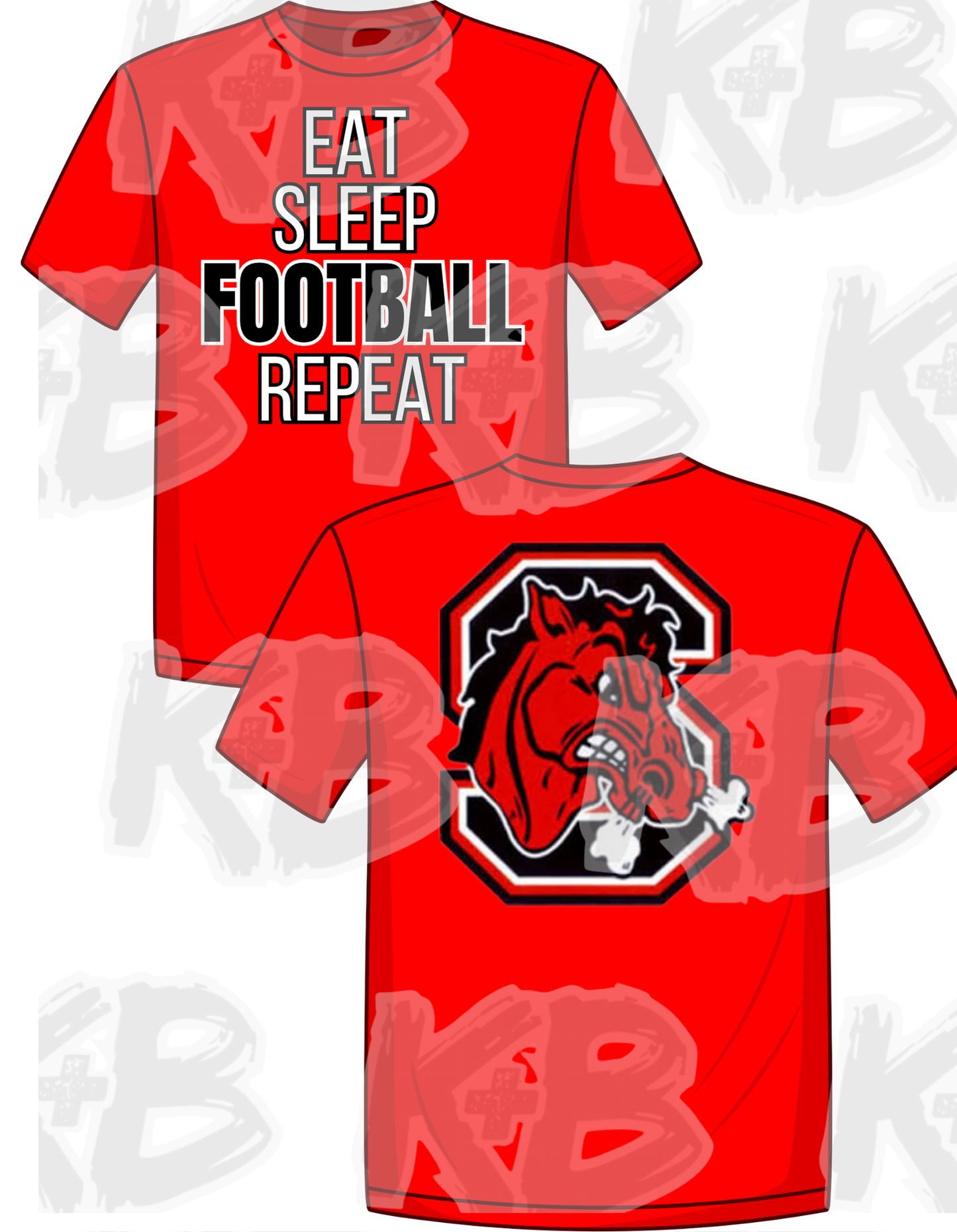 Big Red Eat. Sleep. Football. Repeat