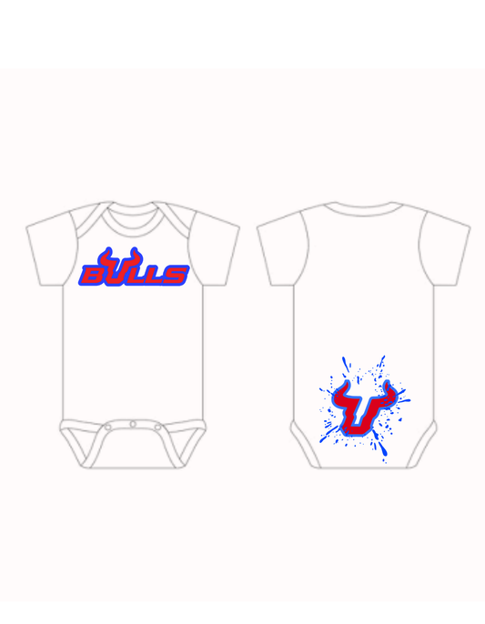 Bulls Splatter Onesie