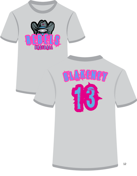 Rebels Baseball (front/back)
