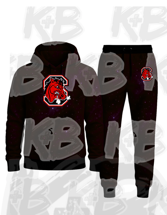 Big Red hoodie/jogger set