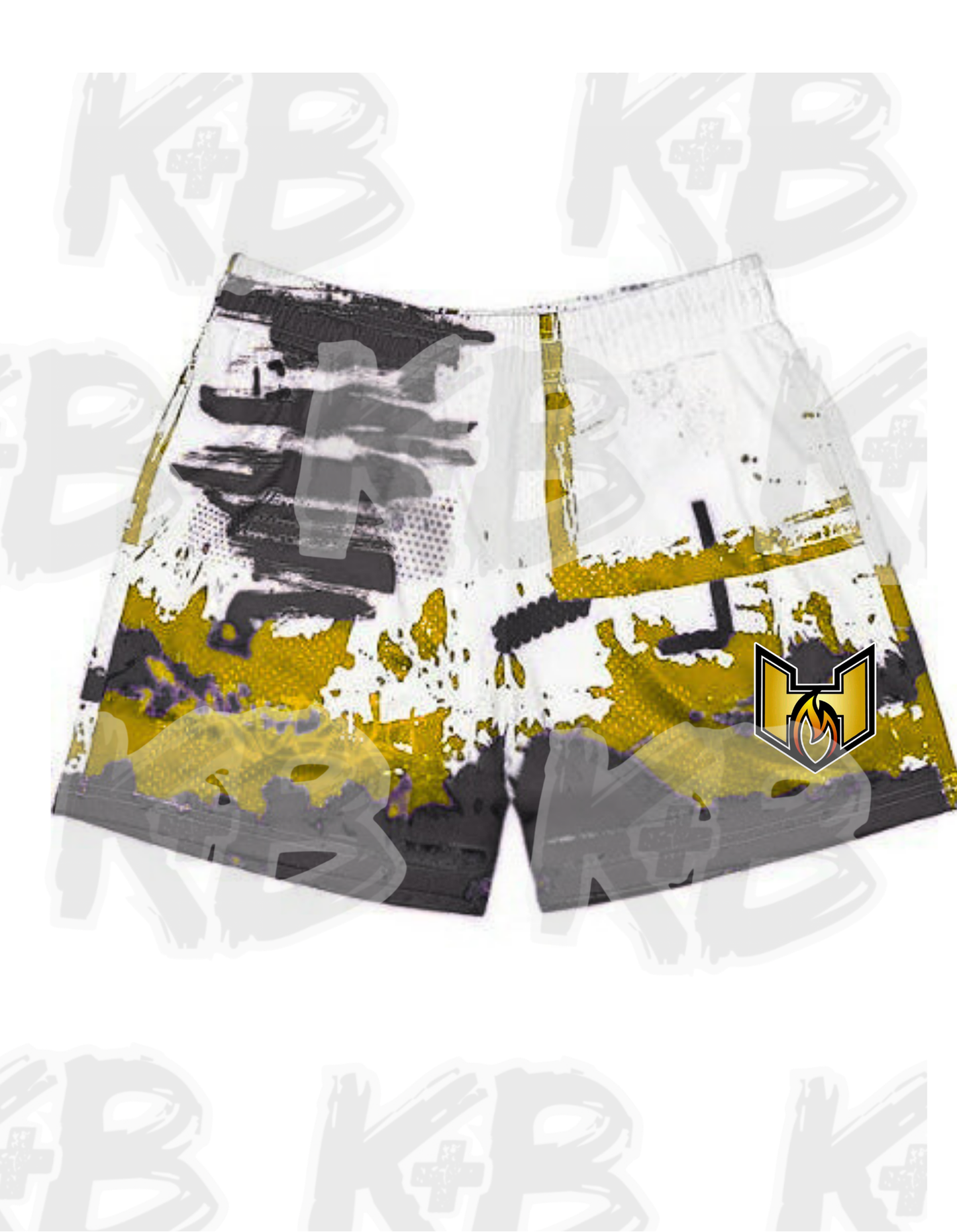 Heat Shorts graffiti yellow