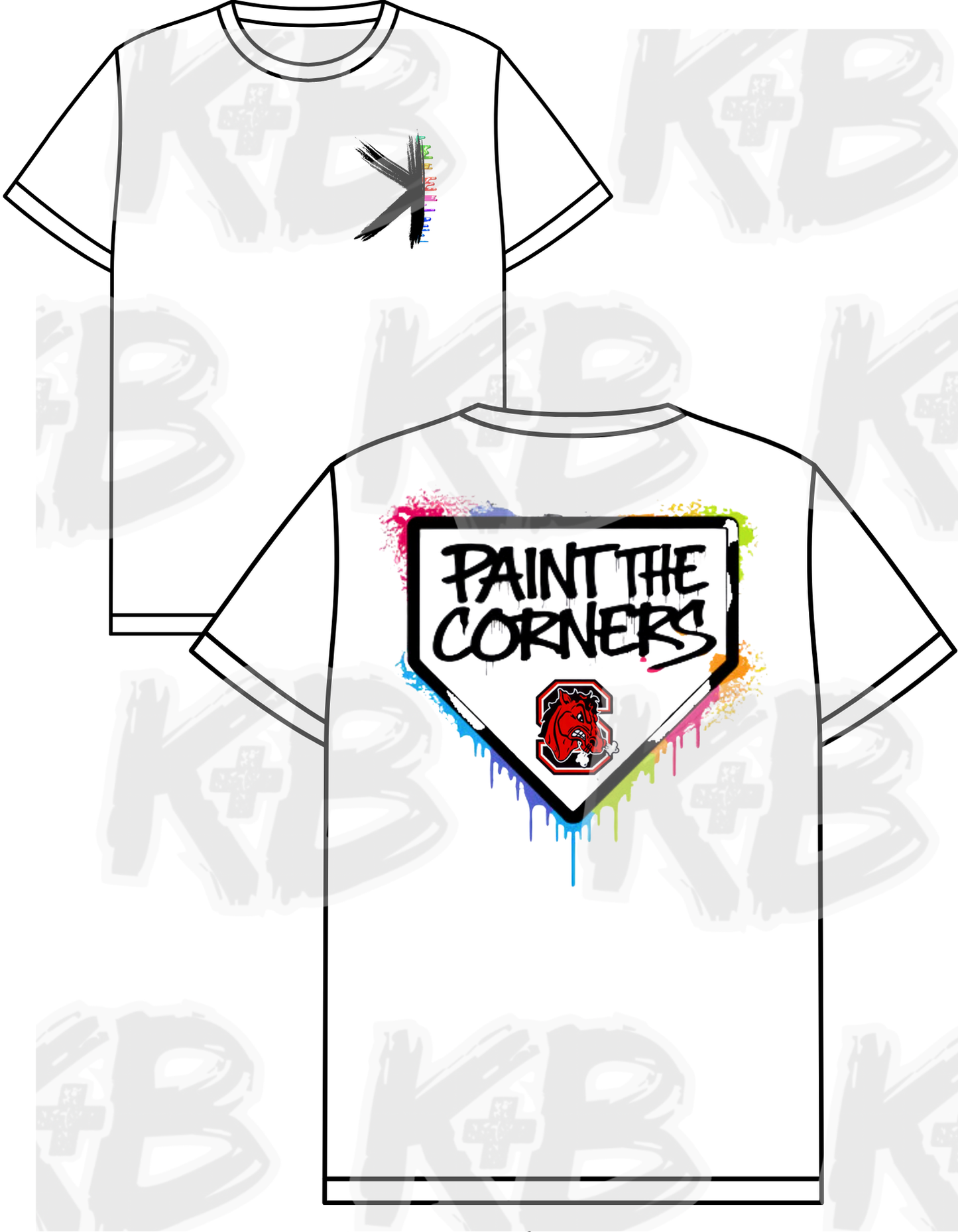 Big Red paint the corners