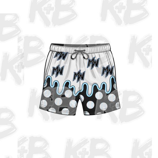 MW shorts drippy baseballs