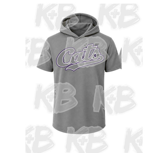 EDW traditional ss hooded shirt grey