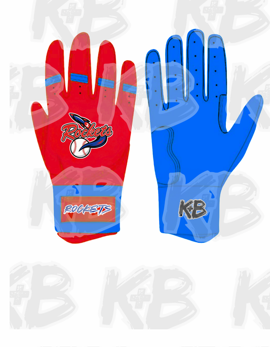 SCR custom batting gloves
