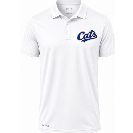 Cats Collared Shirt white