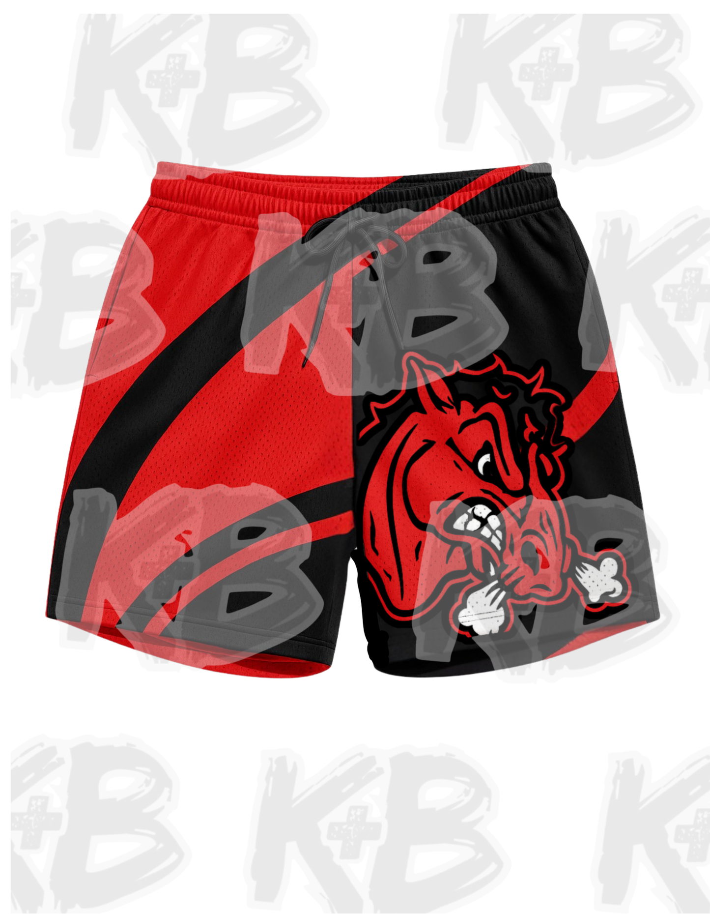 Big Red Shorts swoosh