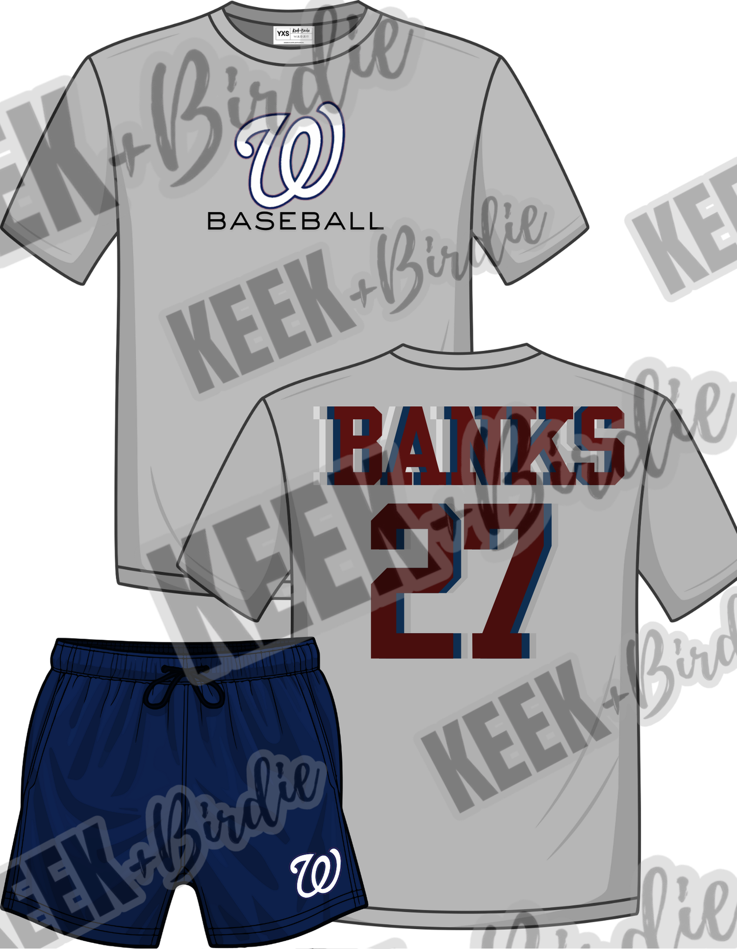 STX grey/navy set