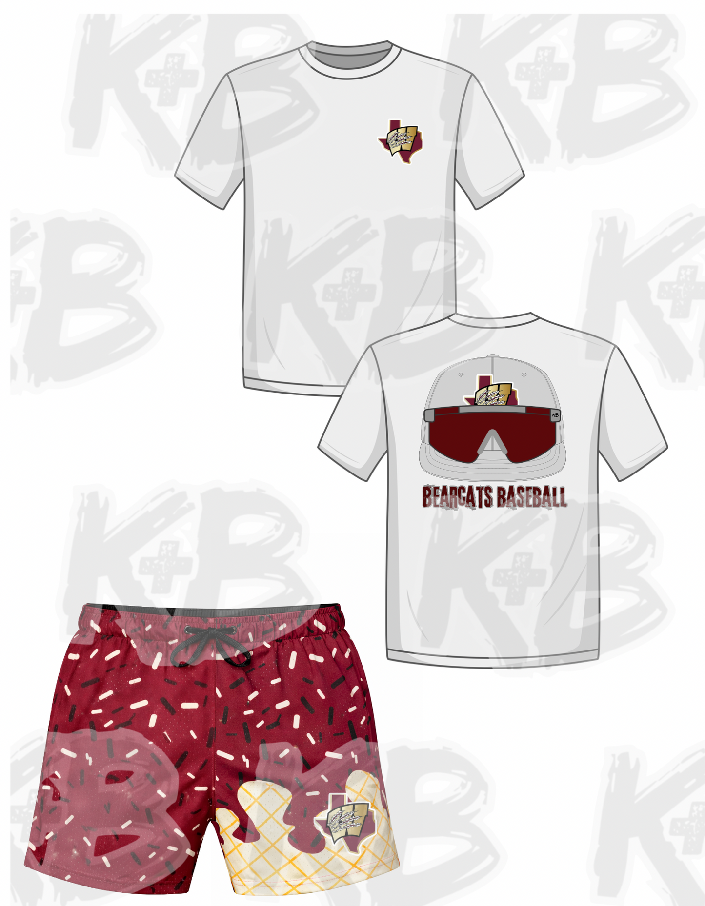 Bearcats Ice Cream/Sunglasses hat Set