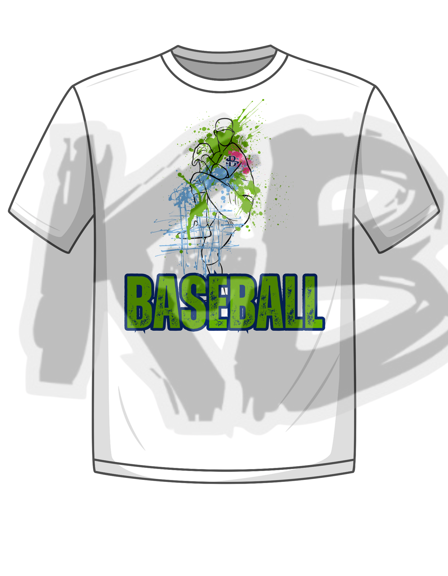 BS baseball splatter