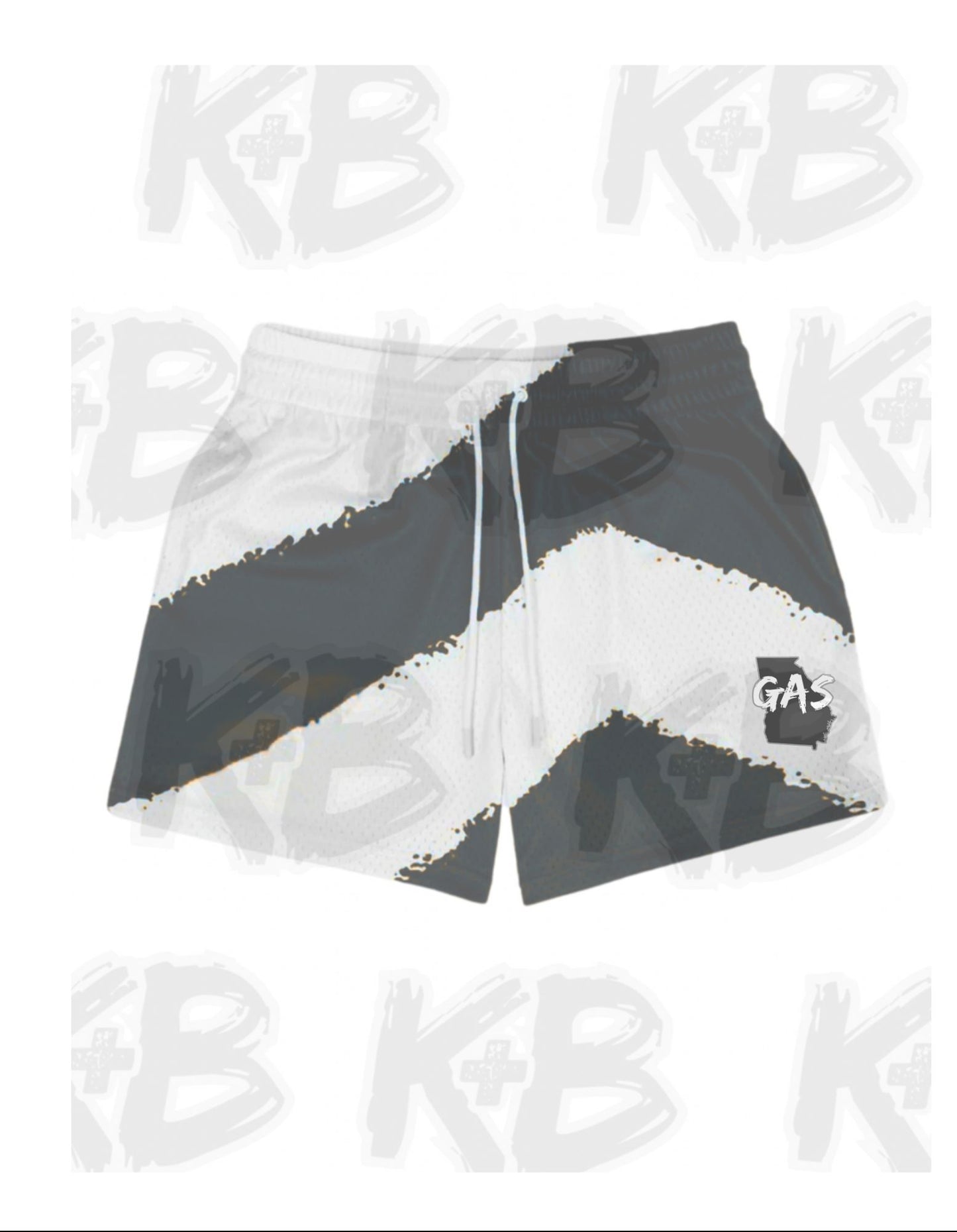 GAS shorts black/white
