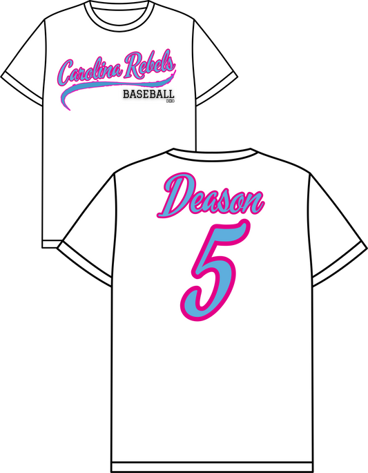 Rebels baseball front/back