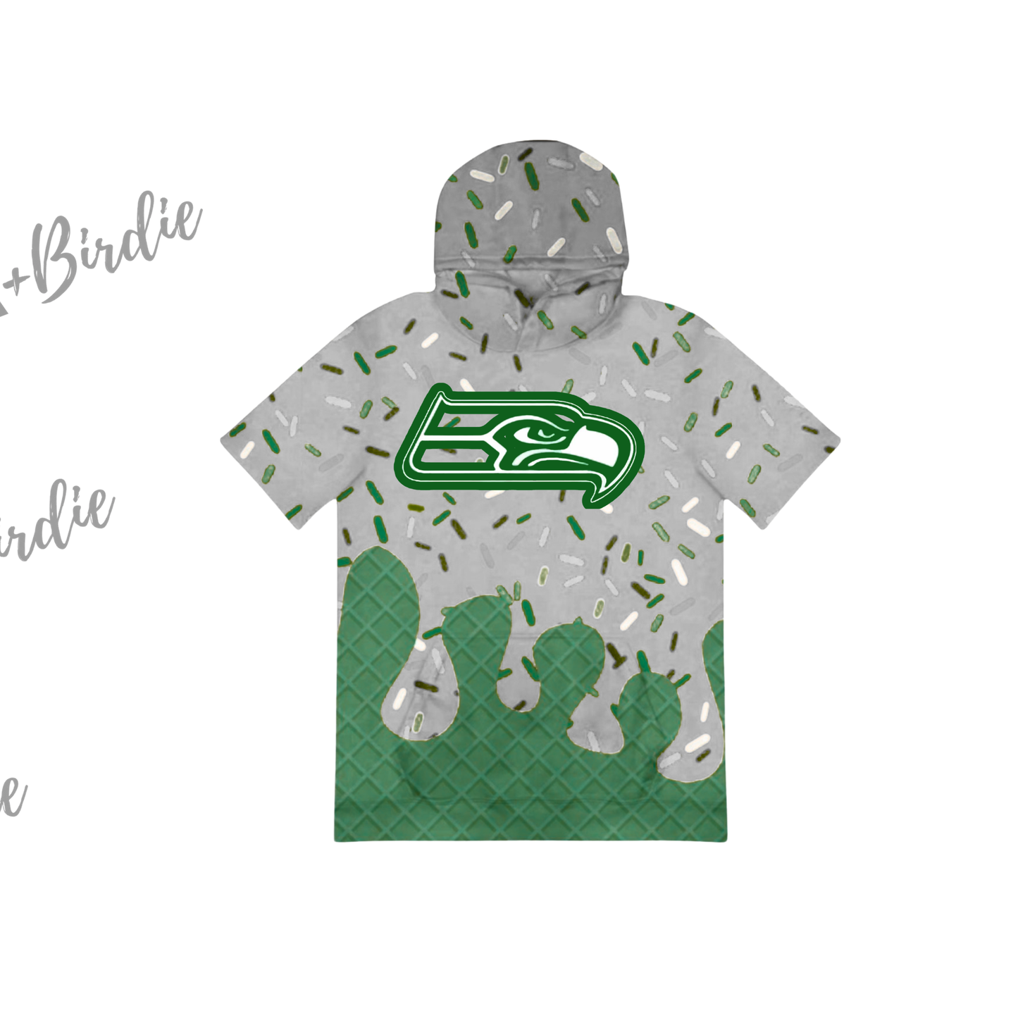 WH hooded shirt ice cream