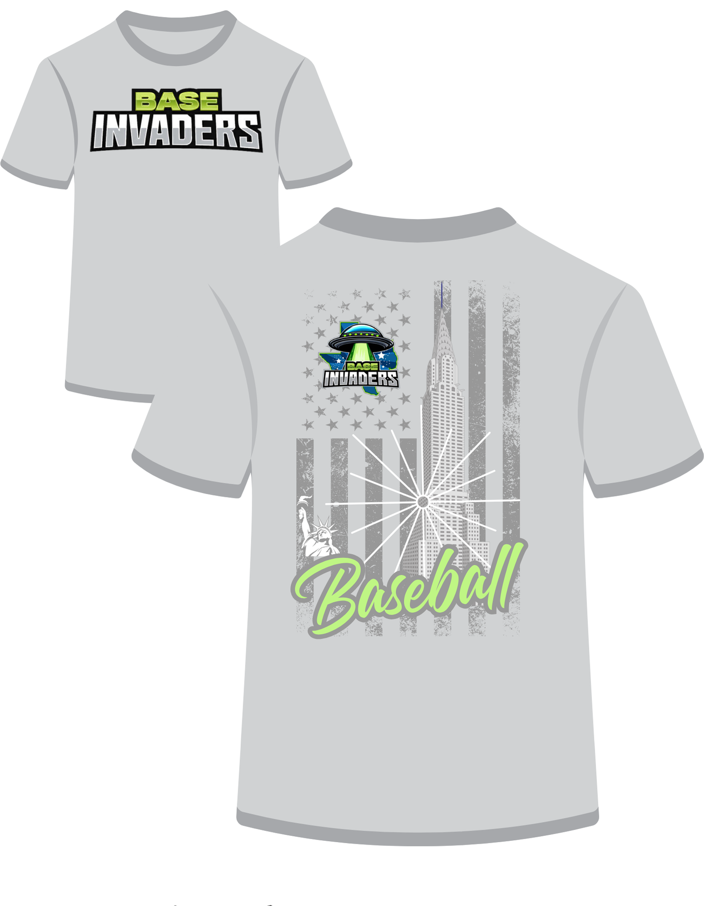 Base Invaders grey flag
