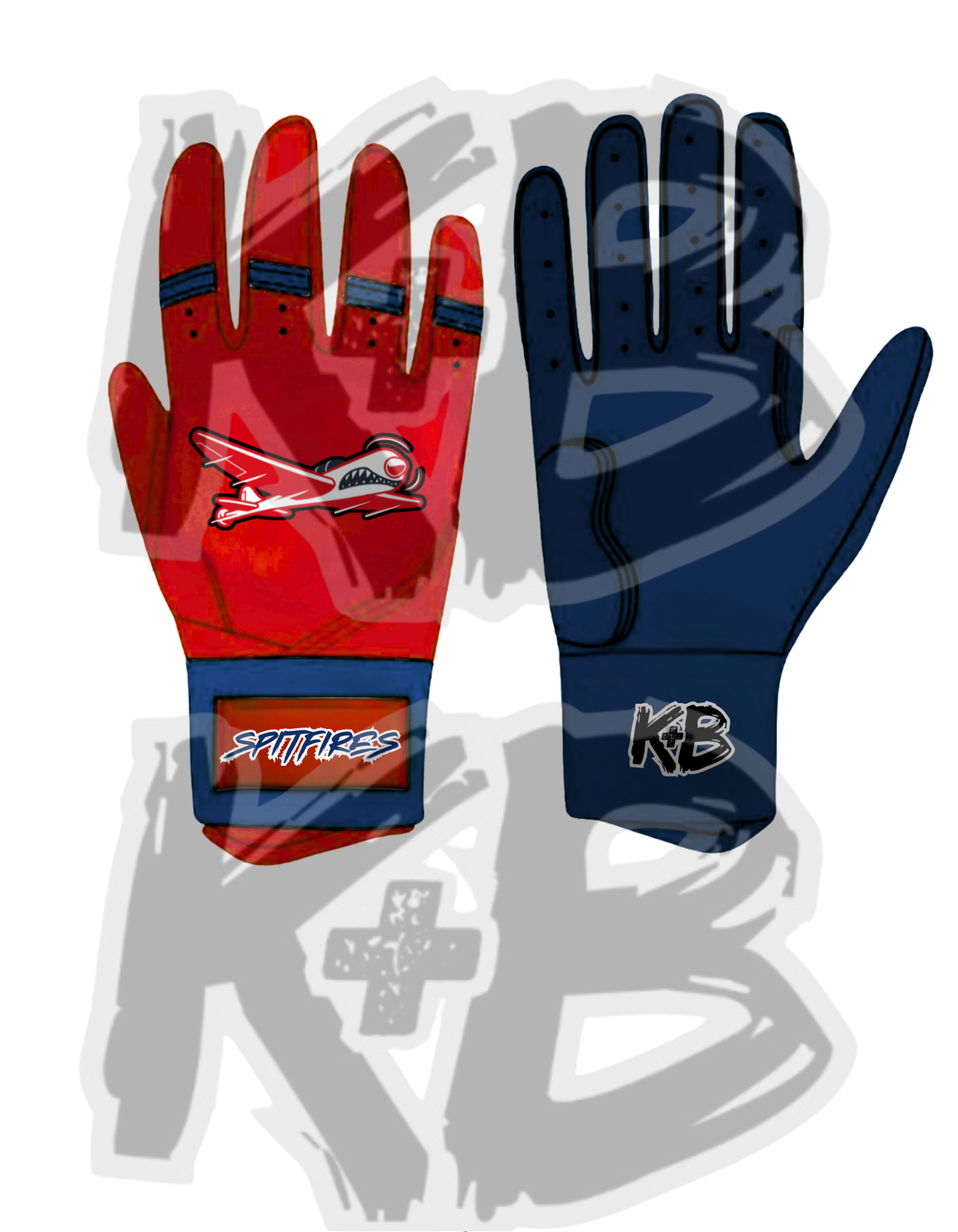Spitfire custom batting gloves