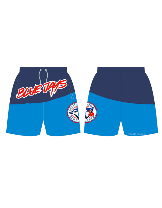 Ball St-bluejays side shorts
