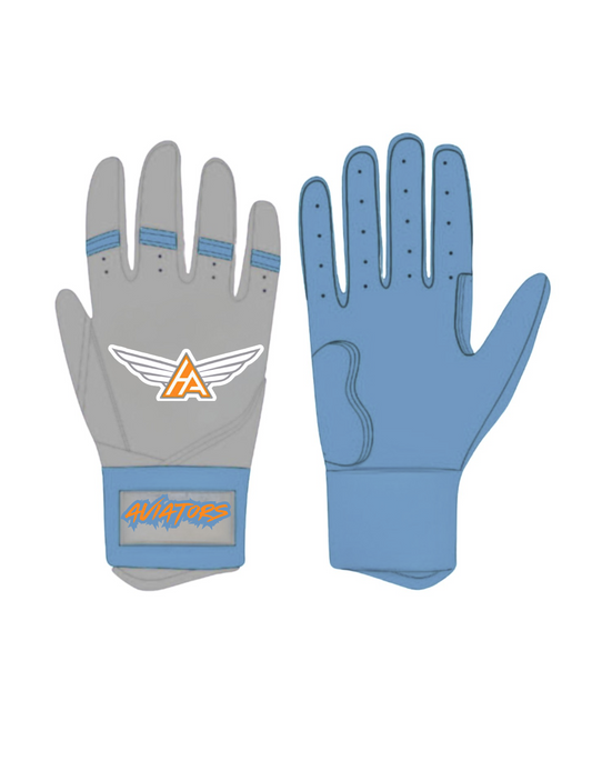 Aviators custom batting gloves blue/grey