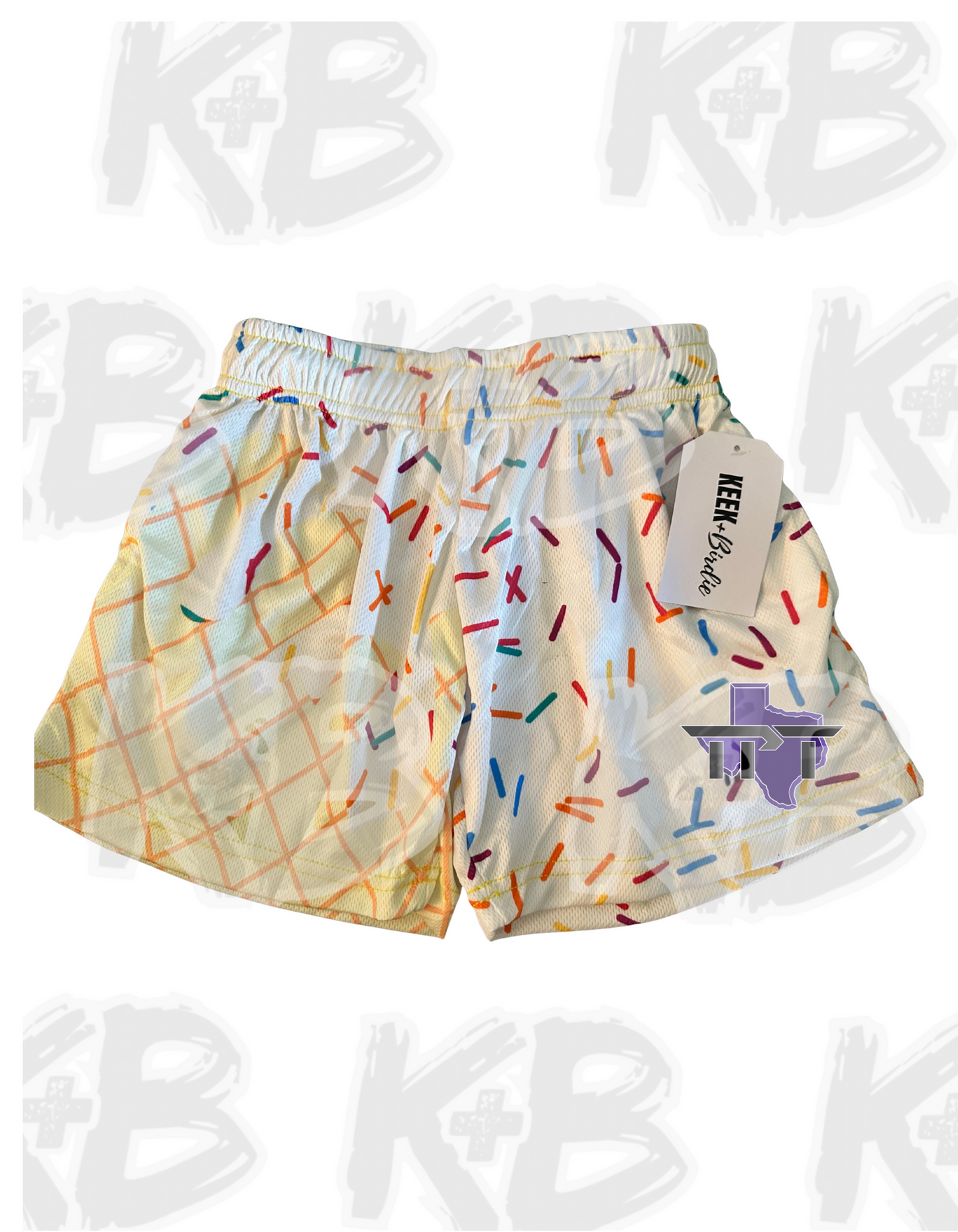 TPT shorts white ice cream