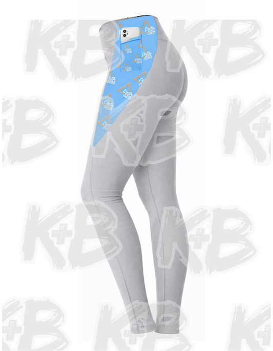 DE leggings grey/cola blue