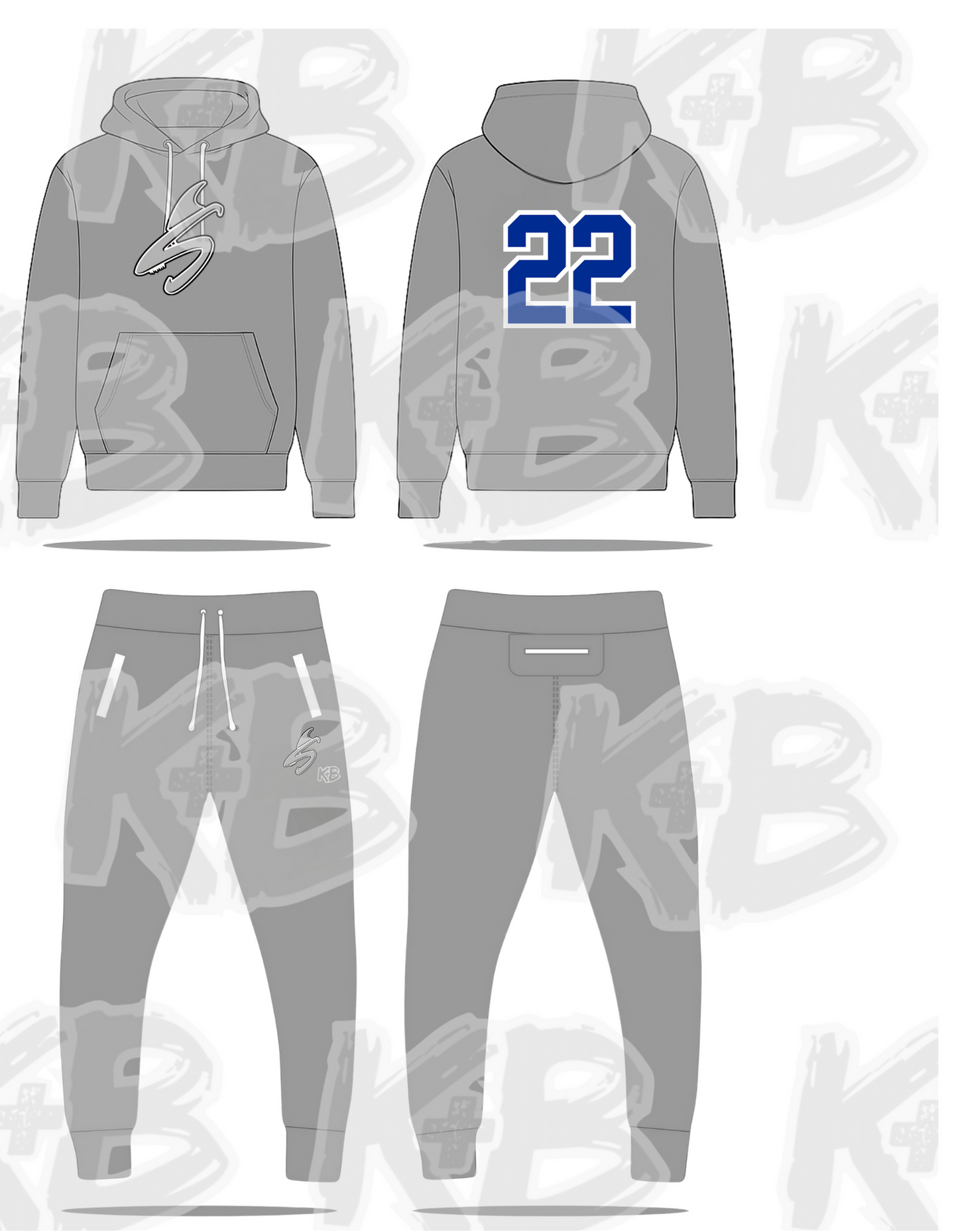 Sharks Hoodie/Jogger Set