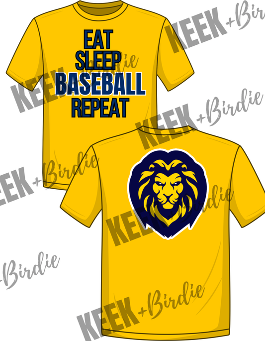 PL shirt eat sleep baseball repeat