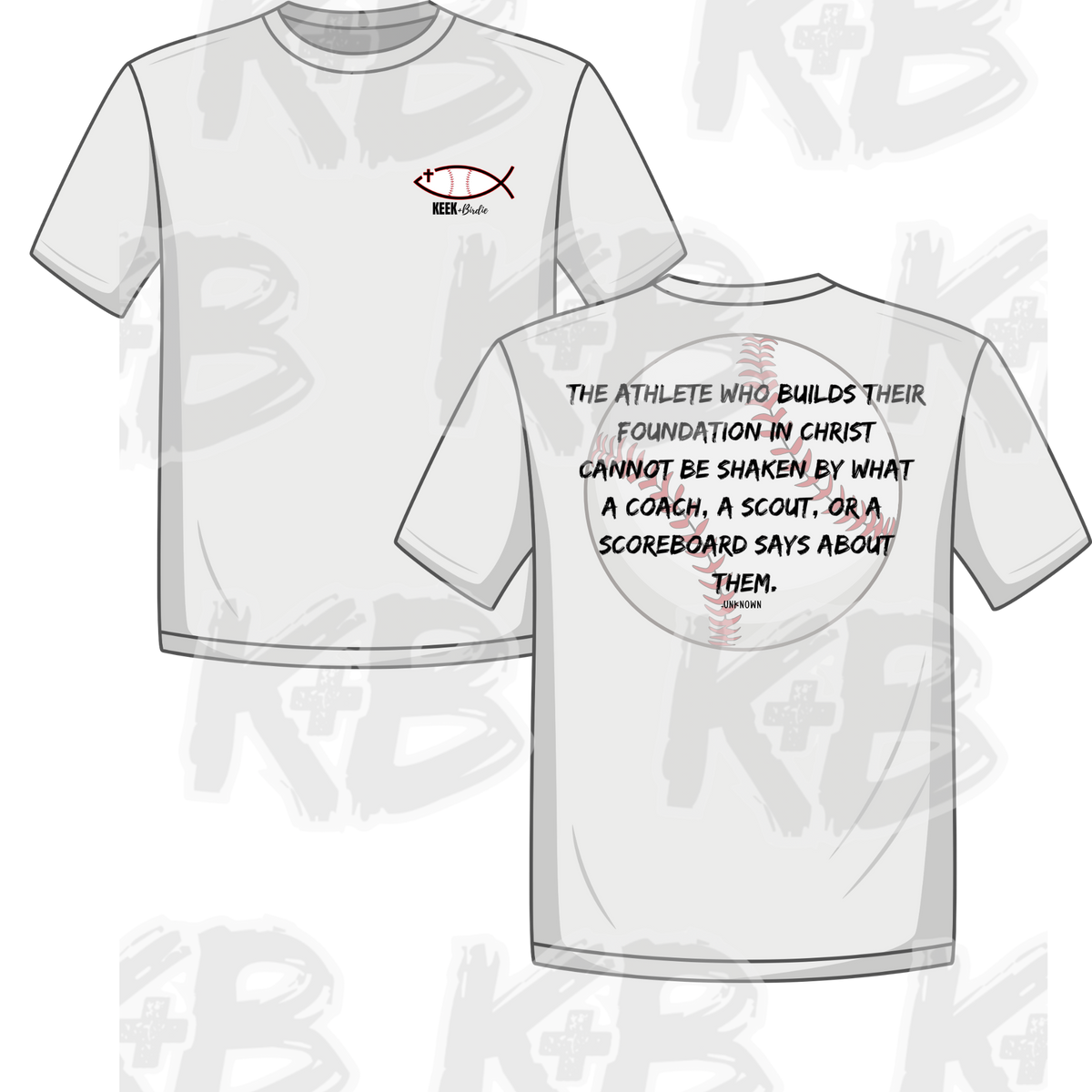KB foundation in Christ baseball shirt