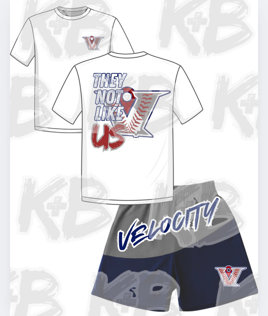 Velocity they not like us/navy&grey set