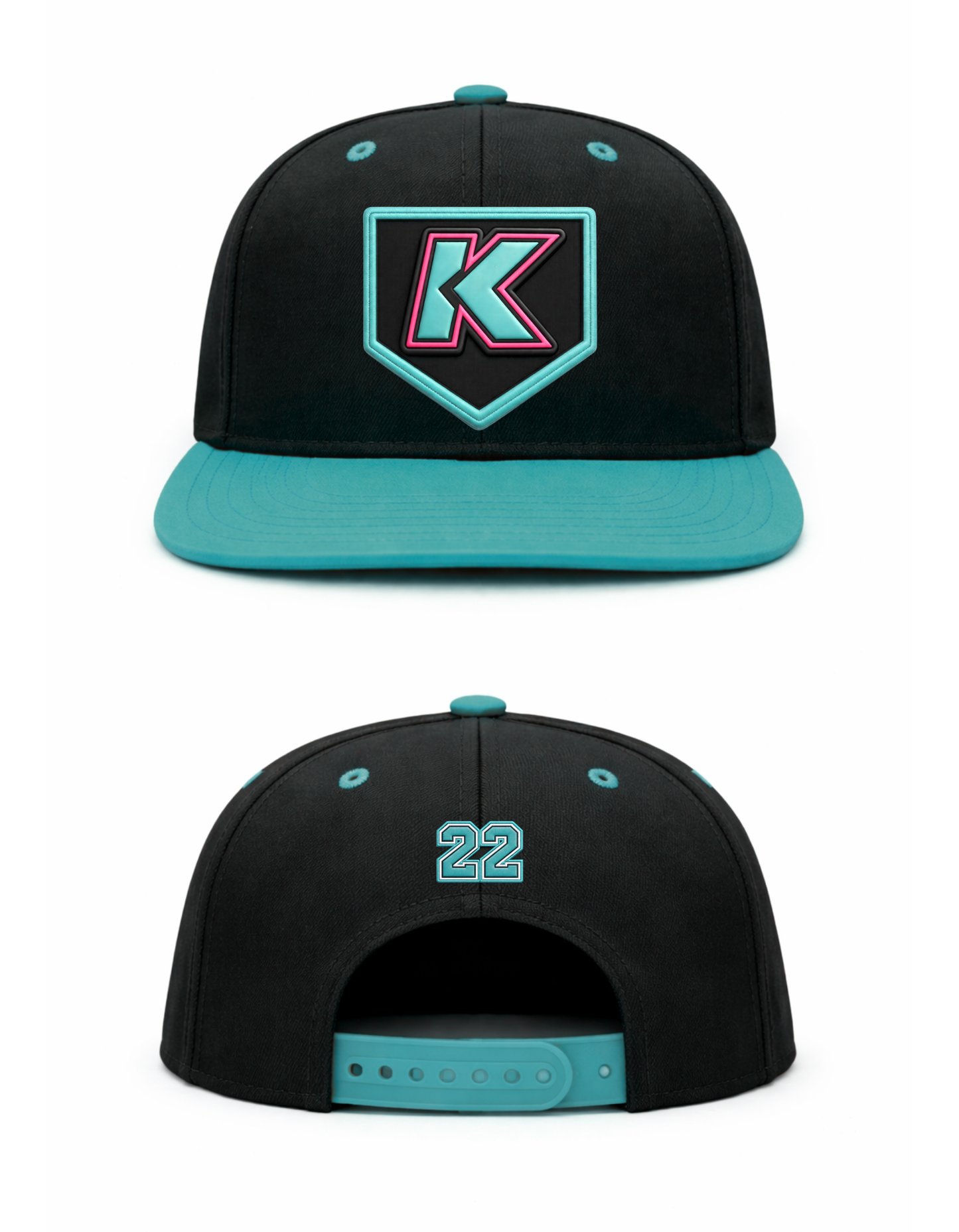 Kraken Snapback- Teal