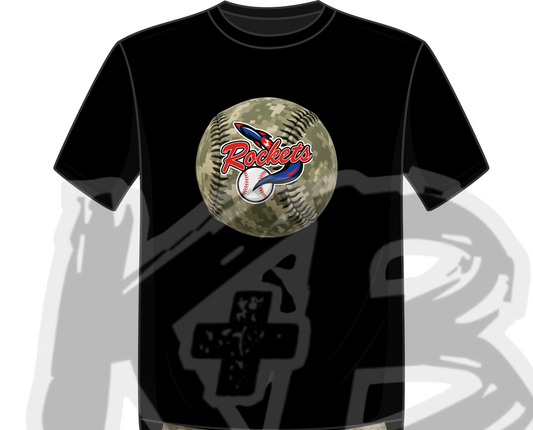 SCR army camo baseball