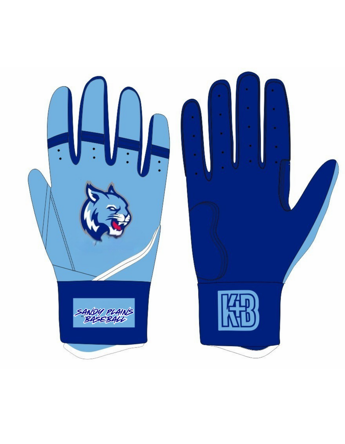 SP Wildcats Individual Custom Batting Gloves