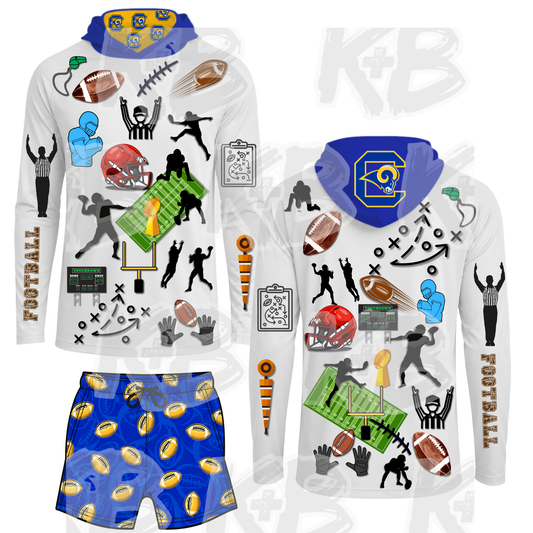 KB football LS hooded set chesterfield