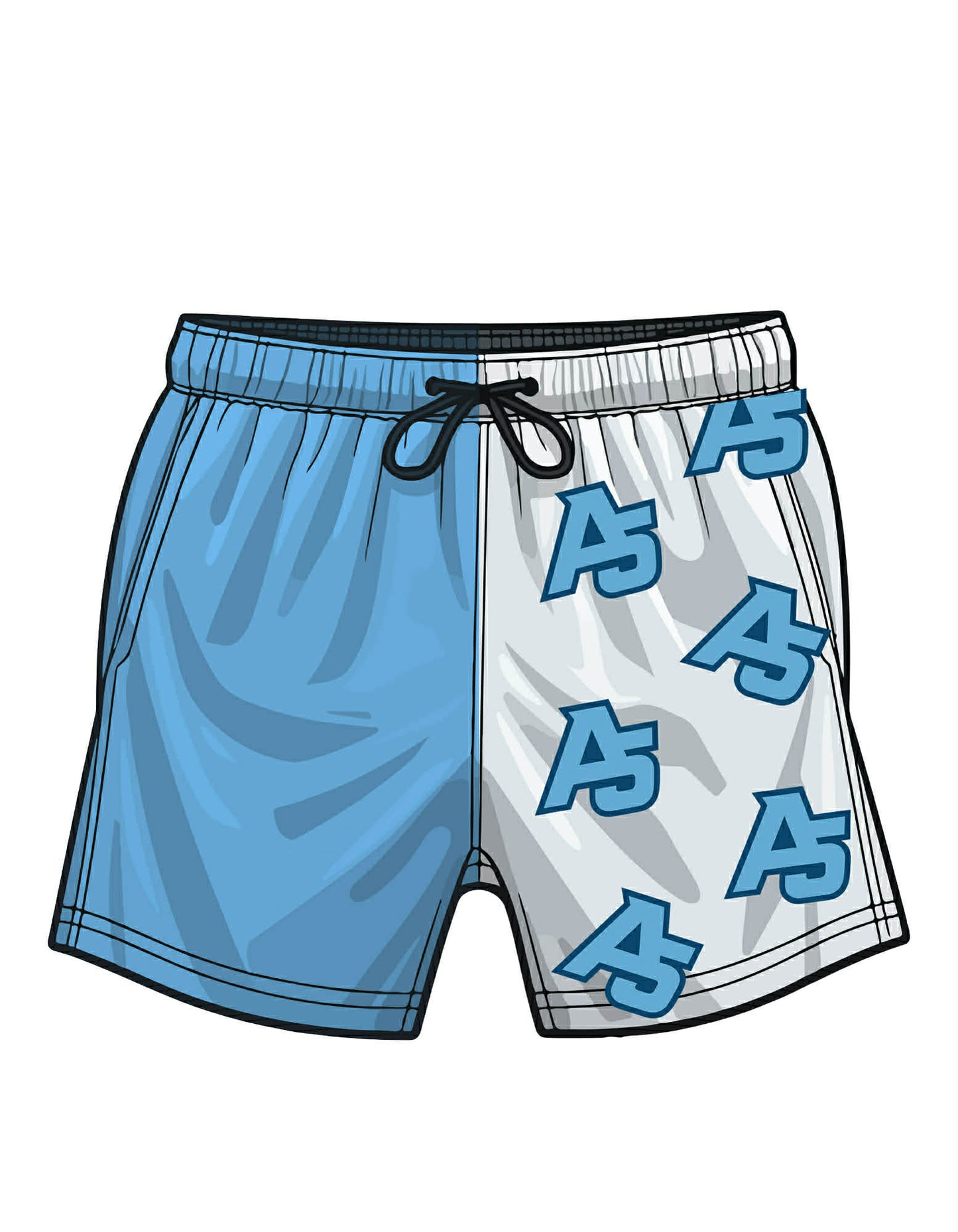 A5 custom logo shorts