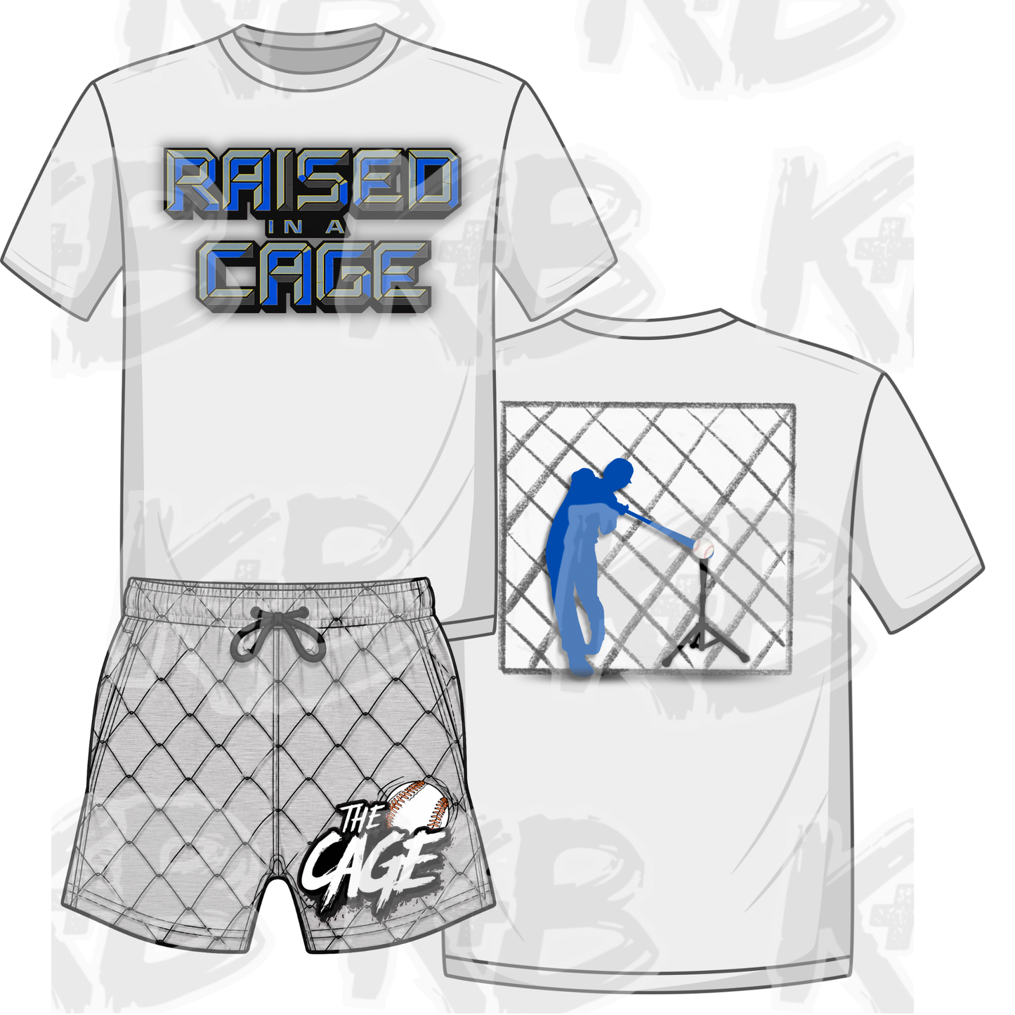 KB Set raised in a cage