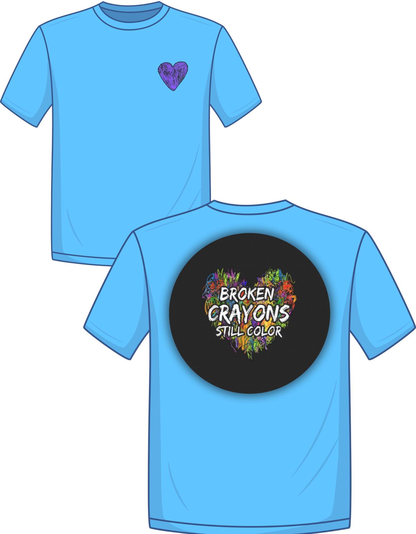 Broken crayons still color