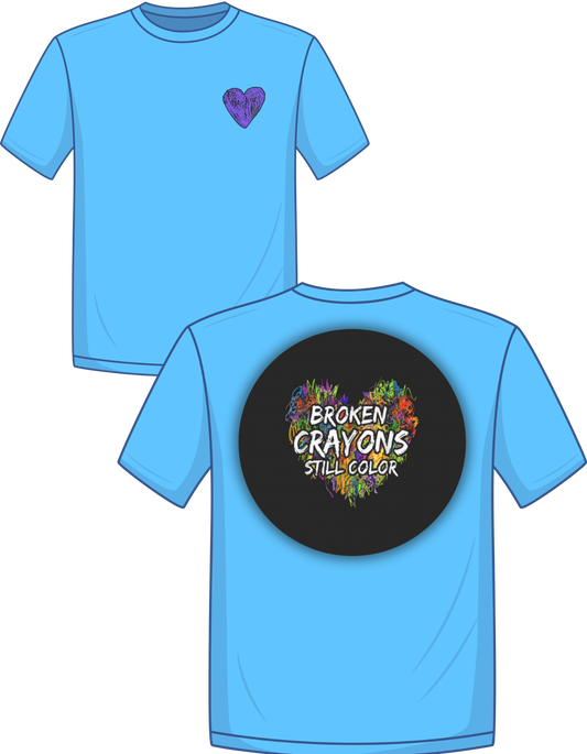 Broken crayons still color