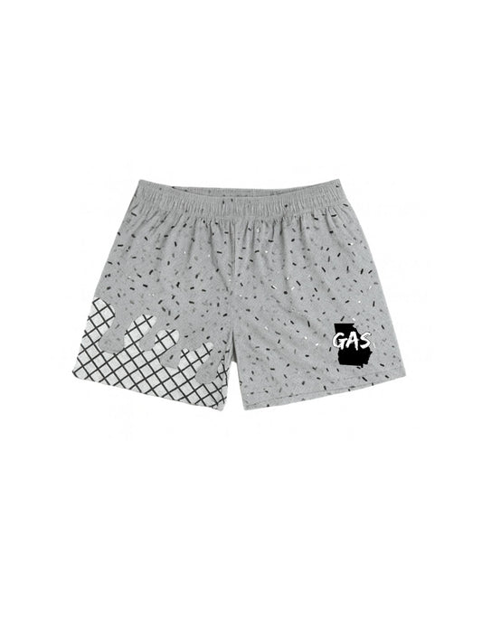 GAS grey drip shorts